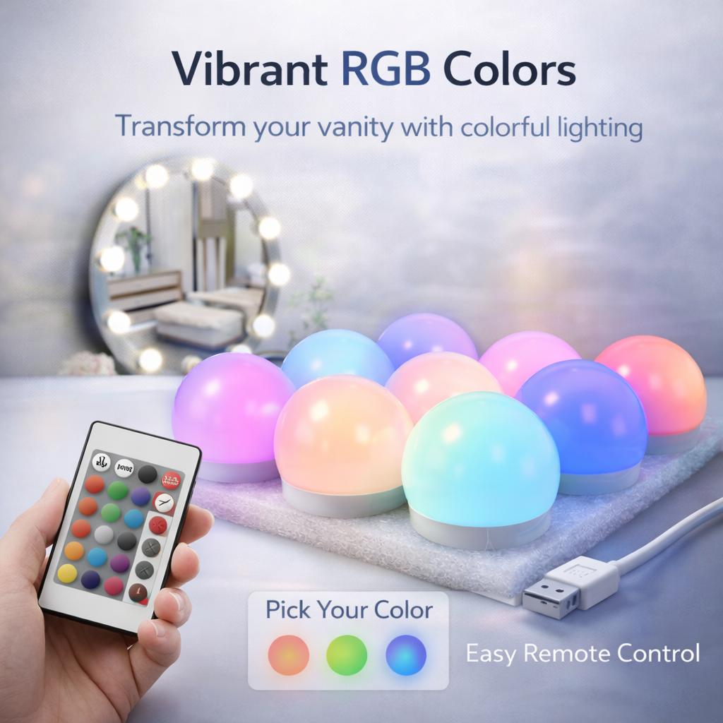 RGB LED Vanity Mirror Lights