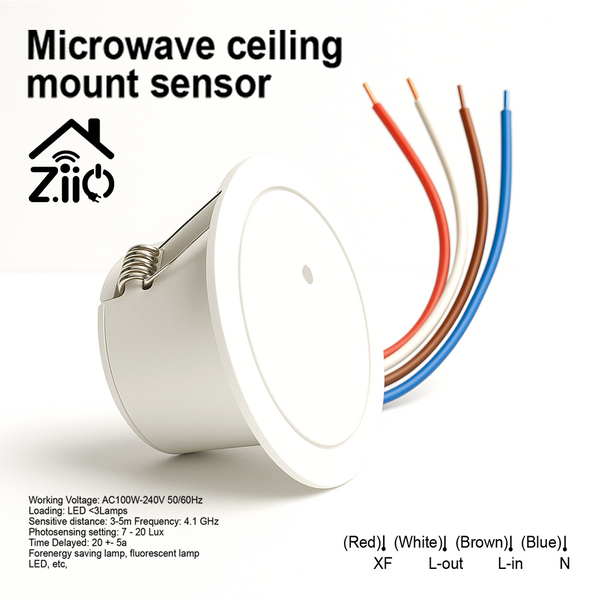 Microwave Ceiling Mount Sensor