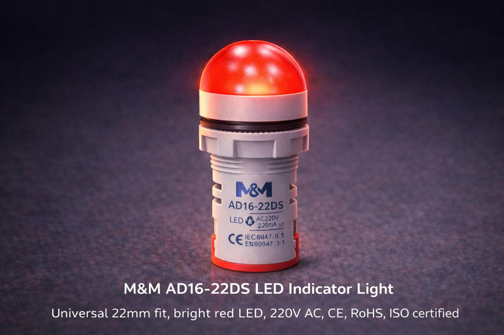 M&M AD16-22DS Industrial LED Pilot Light