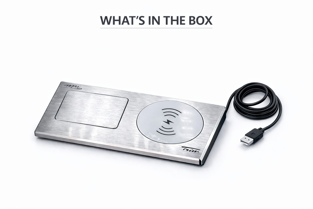 Modern Tabletop Cable Management Wireless Charging Box