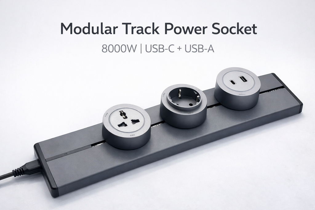 Modular Intelligent Power Track System / Track Power Socket