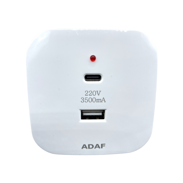 ADAF Dual-Port USB & Type-C Wall Charger