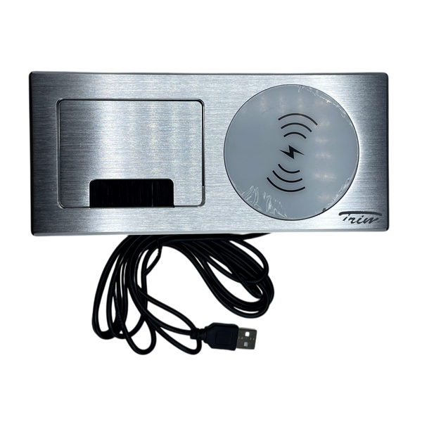 Modern Tabletop Cable Management Wireless Charging Box