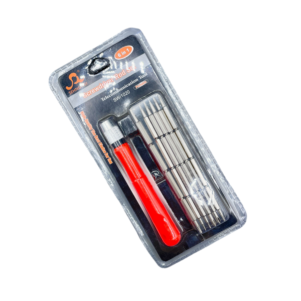 6-in-1 Precision Screwdriver Rod Set