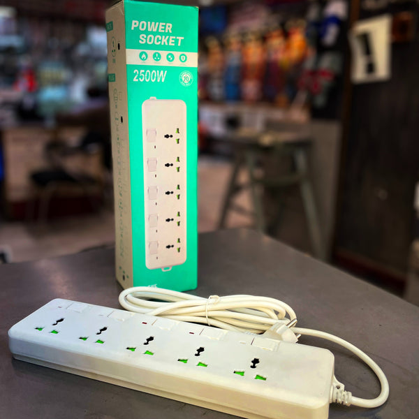 Power Socket Extension Board – 6 Universal Outlets